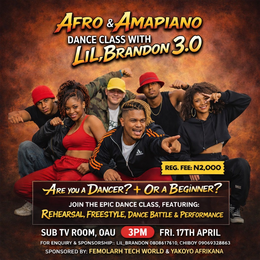 Afro & Amapiano Dance Class With Lil_Brandon